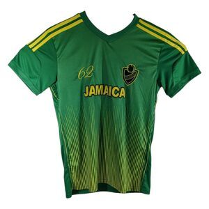 Jamaica 62 Soccer Jersey Mens Large Green Fitted LMS Sports
